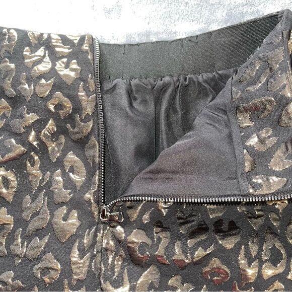 NWT Kenneth Cole New York The Verona Jacquard Leopard Skirt Size 8P - Picture 6 of 8